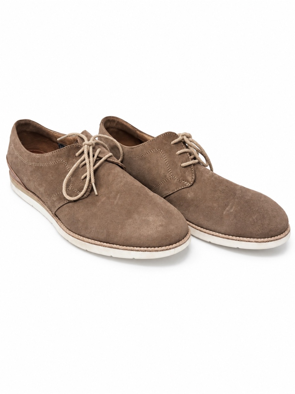 Johnston & Murphy Suede Derby Shoes Men’s 11.5 M Tan Brown 20-9558